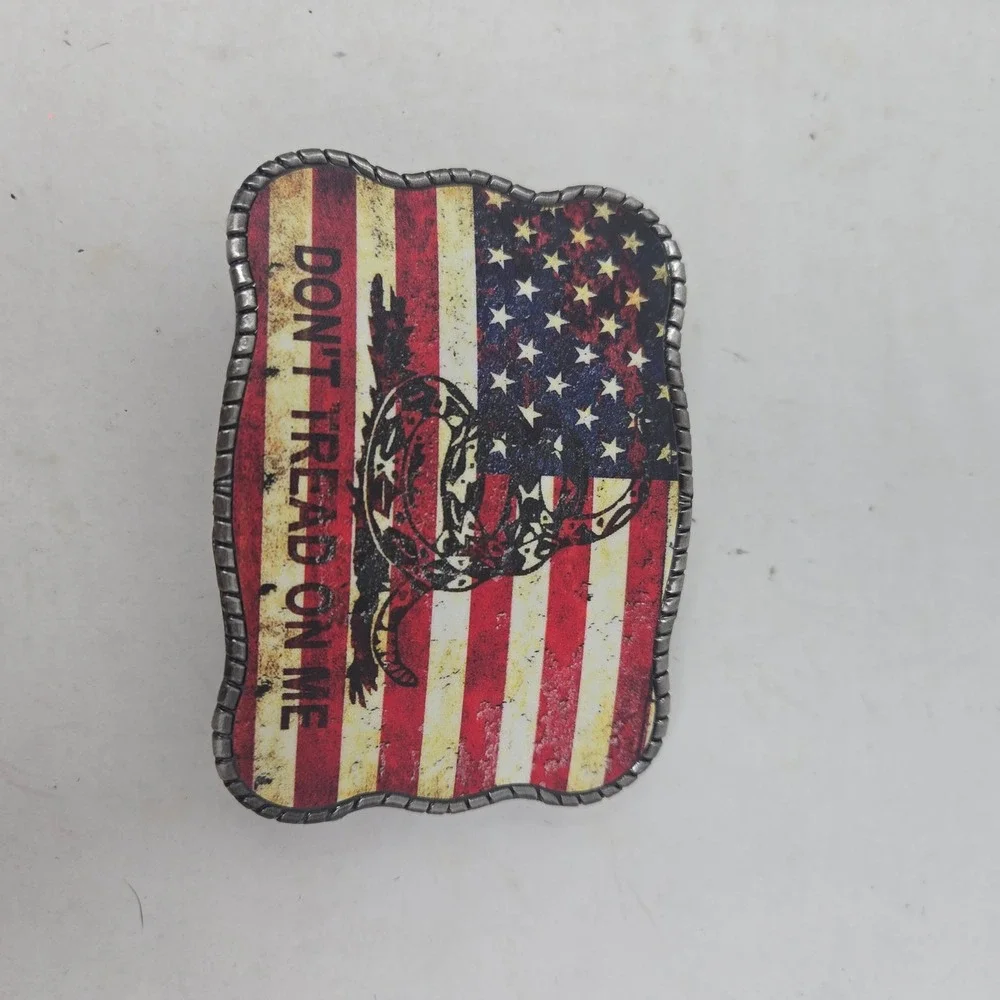Wallet Buckle Gadsden Flag Dont Tread On Me American Flag Credit Card Holder
